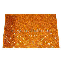 Hot sell bronze pattern clear pattern glass for church window and door
